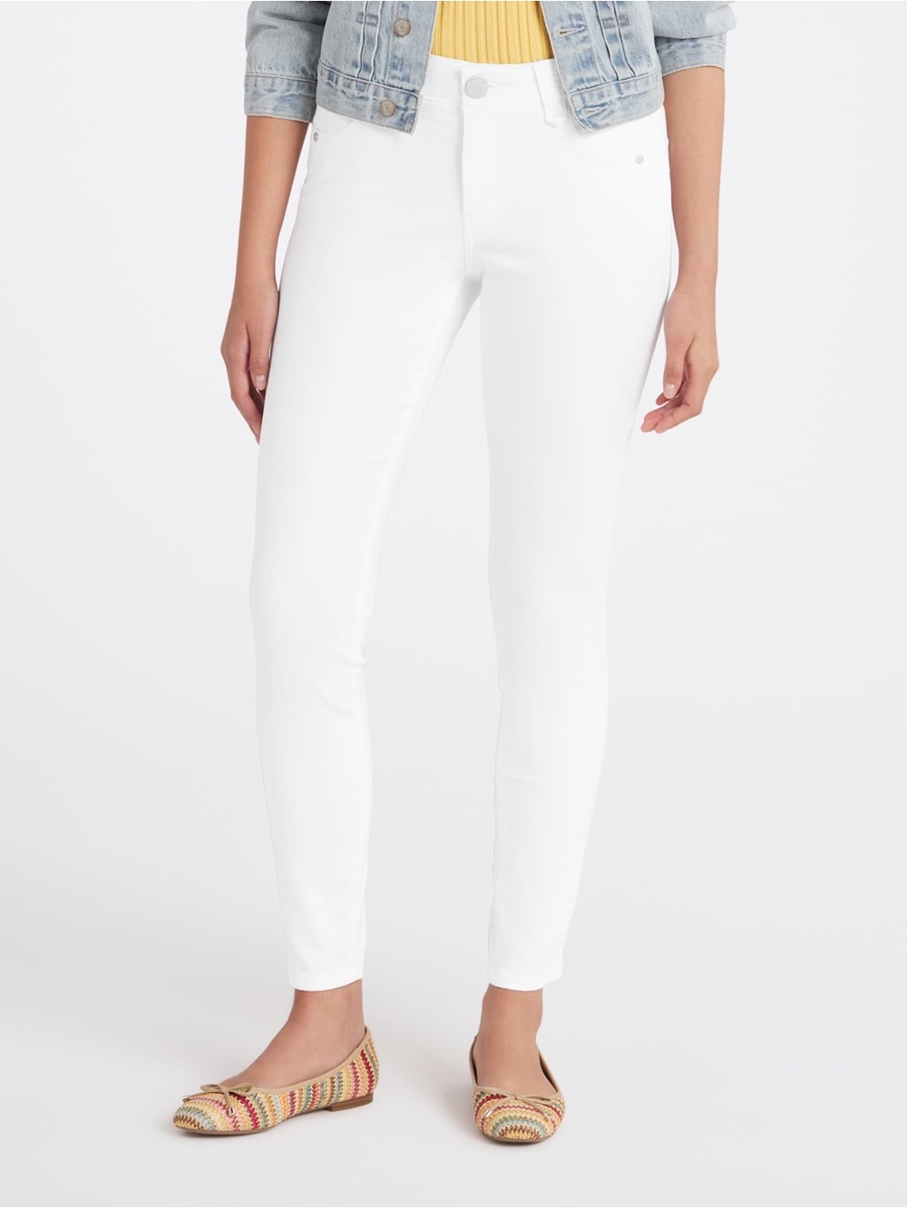 Democracy White Skinny Pants